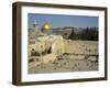 Western or Wailing Wall, with the Gold Dome of the Rock, Jerusalem, Israel-Simanor Eitan-Framed Photographic Print