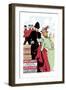Western Railroad Line: Free Guide to London-Rowell-Framed Art Print