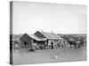 Western Ranch House in South Dakota Photograph - South Dakota-Lantern Press-Stretched Canvas