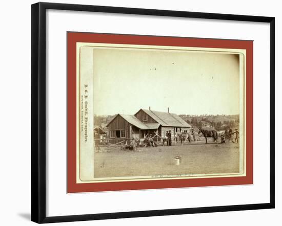 Western Ranch House-John C. H. Grabill-Framed Giclee Print