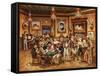 Western Saloon-Lee Dubin-Framed Stretched Canvas