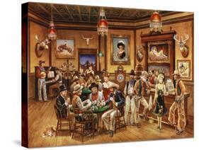 Western Saloon-Lee Dubin-Stretched Canvas