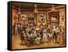 Western Saloon-Lee Dubin-Framed Stretched Canvas