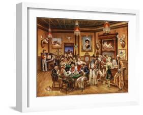 Western Saloon-Lee Dubin-Framed Premium Giclee Print