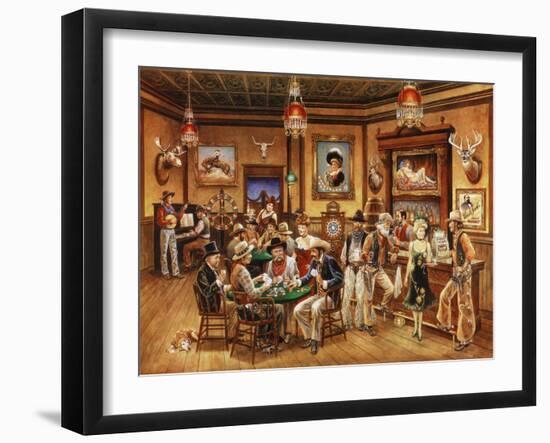 Western Saloon-Lee Dubin-Framed Giclee Print