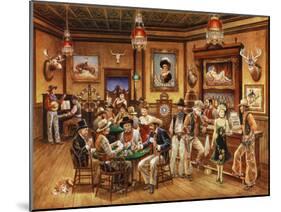 Western Saloon-Lee Dubin-Mounted Giclee Print