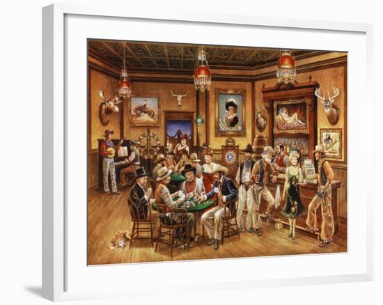 Western Saloon-Lee Dubin-Framed Giclee Print