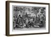 Western Sketches-Arkansas Pilgrims in Camp.-null-Framed Giclee Print