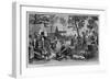 Western Sketches-Arkansas Pilgrims in Camp.-null-Framed Giclee Print