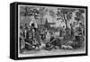 Western Sketches-Arkansas Pilgrims in Camp.-null-Framed Stretched Canvas