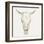 Western Skull Mount I-Ethan Harper-Framed Art Print