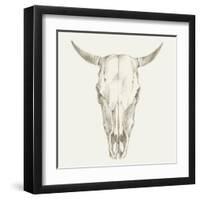 Western Skull Mount I-Ethan Harper-Framed Art Print