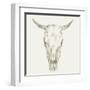 Western Skull Mount I-Ethan Harper-Framed Art Print