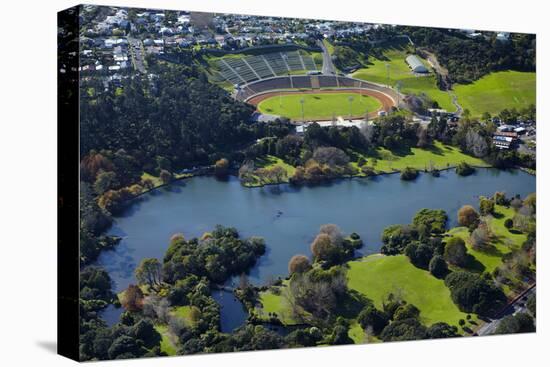 Western Springs, and Western Springs Stadium, Auckland, North Island, New Zealand-David Wall-Stretched Canvas