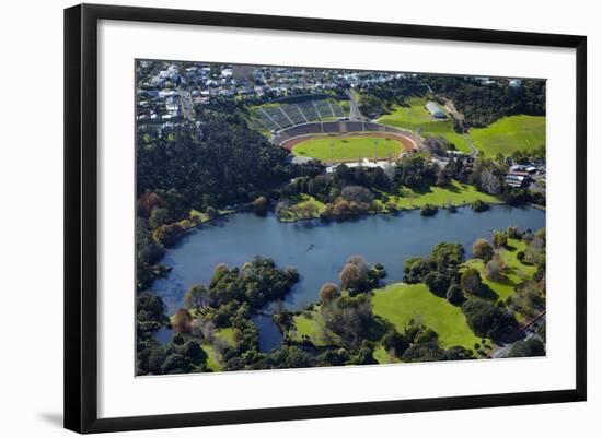 Western Springs, and Western Springs Stadium, Auckland, North Island, New Zealand-David Wall-Framed Photographic Print