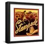 Western Stampede-null-Framed Giclee Print