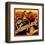 Western Stampede-null-Framed Giclee Print