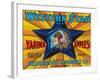 Western Star Apple Label - Yakima, WA-Lantern Press-Framed Art Print