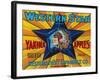 Western Star Apple Label - Yakima, WA-Lantern Press-Framed Art Print