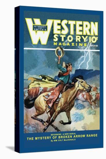 Western Story Magazine: Broken Arrow Range-null-Stretched Canvas