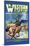 Western Story Magazine: Broken Arrow Range-null-Mounted Art Print