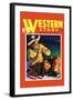 Western Story Magazine: by the Fire-null-Framed Art Print