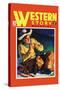 Western Story Magazine: by the Fire-null-Stretched Canvas