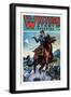 Western Story Magazine: Gunning 'Em Down-null-Framed Art Print