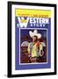 Western Story Magazine: Hot Lead Payoff-null-Framed Art Print