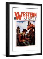 Western Story Magazine: Living the Cowboy Way-null-Framed Art Print