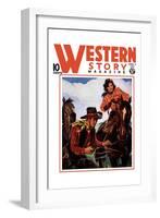 Western Story Magazine: Living the Cowboy Way-null-Framed Art Print