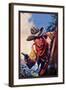 Western Story Magazine: On the Black Ridge-null-Framed Art Print