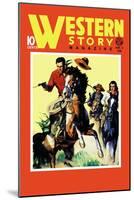 Western Story Magazine: On the Move-null-Mounted Art Print
