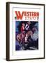 Western Story Magazine: On the Range-null-Framed Art Print