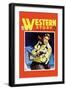 Western Story Magazine: Quick Shot-null-Framed Art Print