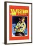 Western Story Magazine: Quick Shot-null-Framed Art Print