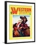 Western Story Magazine: She Ruled the West-null-Framed Art Print