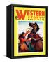 Western Story Magazine: She Ruled the West-null-Framed Stretched Canvas