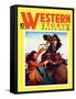 Western Story Magazine: She Ruled the West-null-Framed Stretched Canvas