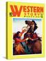 Western Story Magazine: She Ruled the West-null-Stretched Canvas