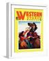 Western Story Magazine: She Ruled the West-null-Framed Art Print