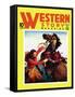 Western Story Magazine: She Ruled the West-null-Framed Stretched Canvas