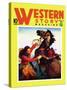 Western Story Magazine: She Ruled the West-null-Stretched Canvas