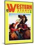 Western Story Magazine: She Ruled the West-null-Mounted Art Print