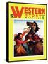 Western Story Magazine: She Ruled the West-null-Framed Stretched Canvas