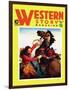 Western Story Magazine: She Ruled the West-null-Framed Art Print