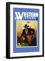 Western Story Magazine: Slick Jack-null-Framed Art Print