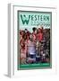 Western Story Magazine: Supper Time-Walter Kaskell Kinton-Framed Art Print