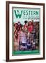 Western Story Magazine: Supper Time-Walter Kaskell Kinton-Framed Art Print