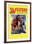 Western Story Magazine: Taming the Wild-null-Framed Art Print